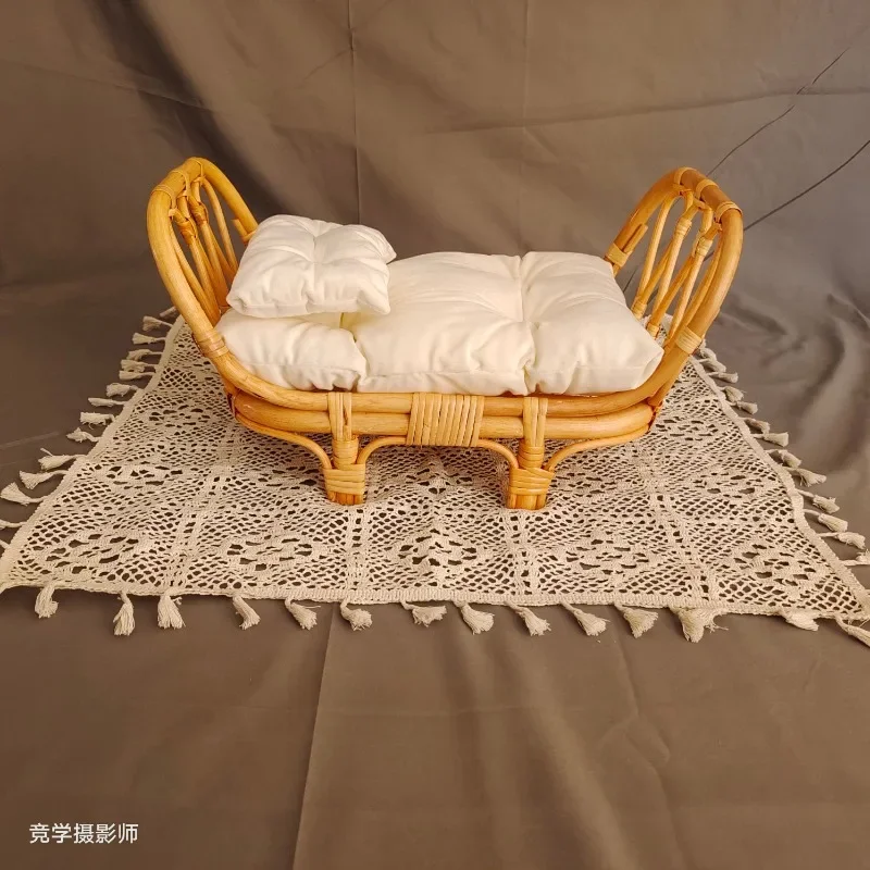 Indonesia Handmade Natural Vine Photo Bed Newborn Full Moon Prop For Infant Indoor Studio Portrait Photoshoot Styling Accessory view 5