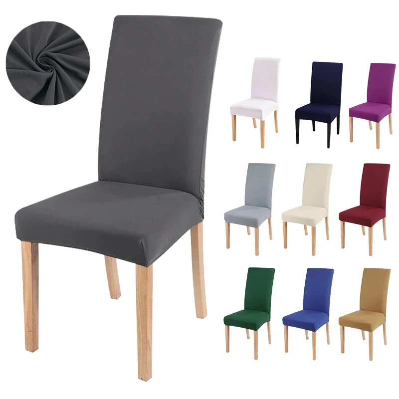 

28 Colors For Choice Universal Size Chair Cover Cheap Big Elasticity Seat Protector Seat Case Chair Covers For Hotel Living Room