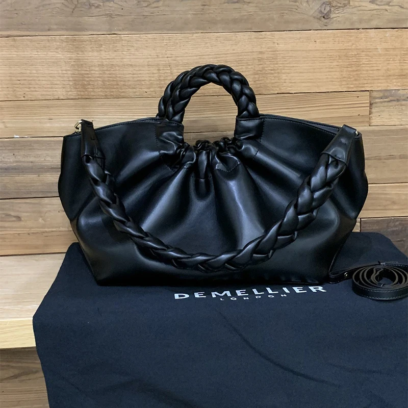 Borsa da donna In pelle bovina a strati superiori nel 2023 nuove borse a catena a mano pieghettate Premium da donna borsa a tracolla di lusso di marca di design