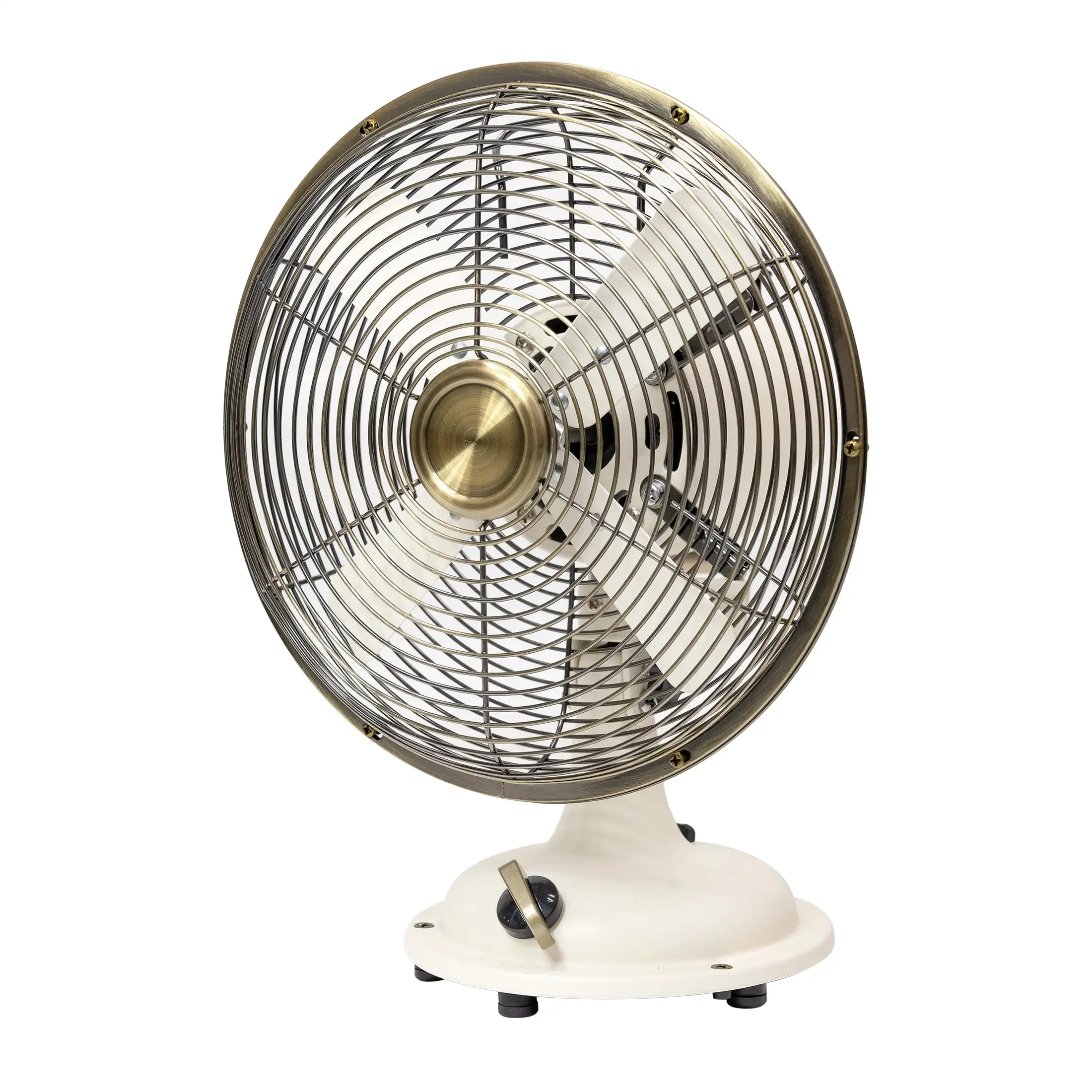 

Retro 8 3-Speed Metal White Oscillating New Tabletop Fan