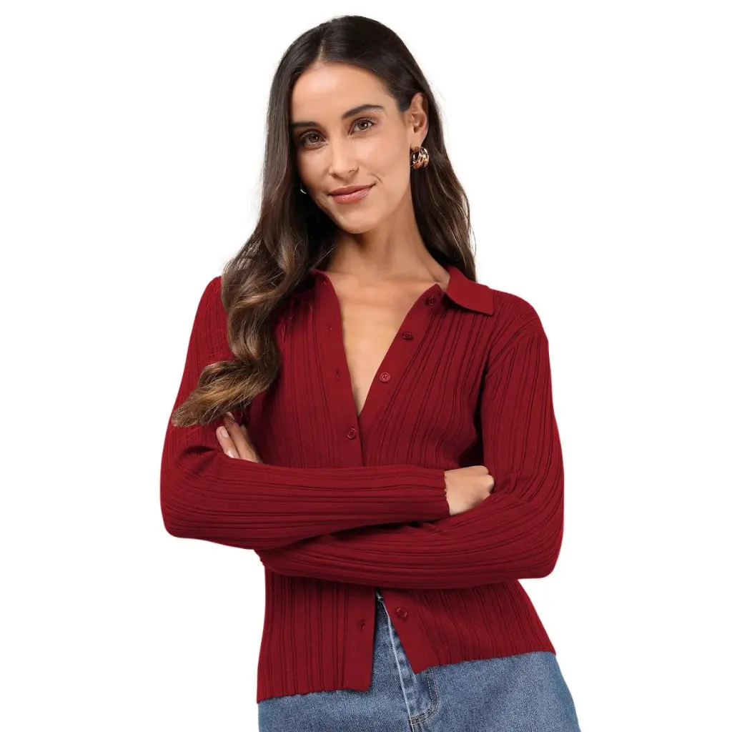 

Smr12436 Women's Long-Sleeved Top Sexy Fashion Autumn Winter European American Style New Arrivals for Ladies' Jacket