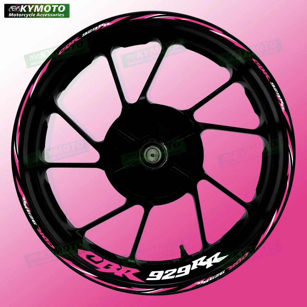 

For Honda CBR929RR CBR 929RR motorcycle accessories 17 inch front and rear wheel stickers fairing hub reflective decals stickers