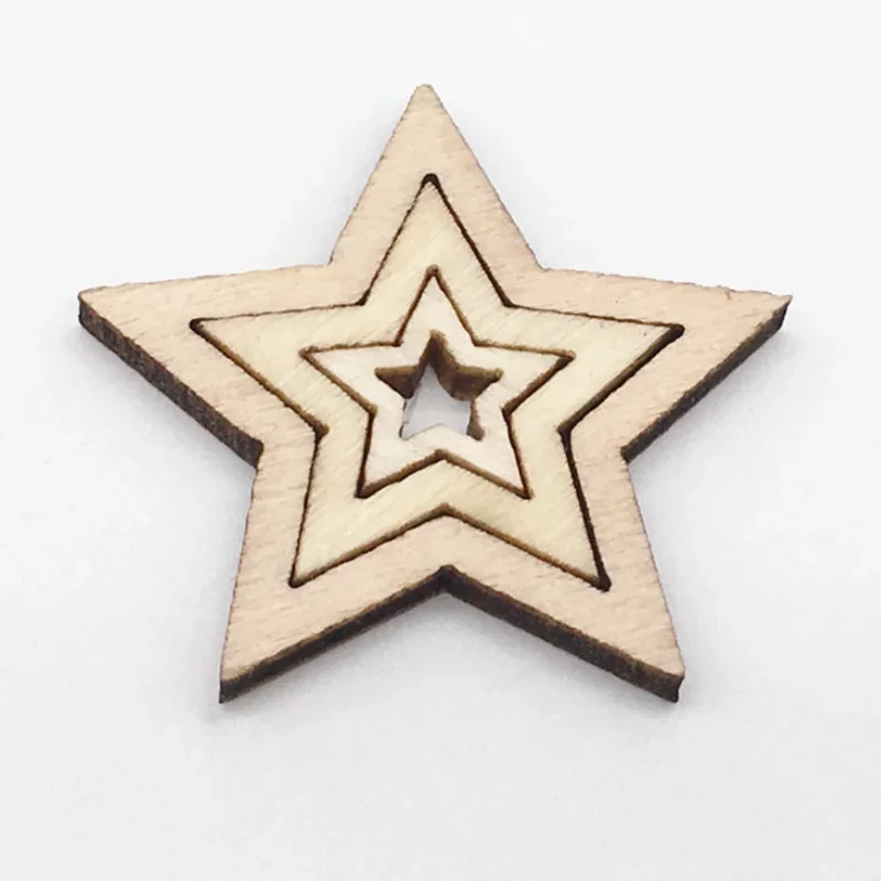 100 sztuk Ecofriendly drewniany mały uroczy Love Heart/Star Shape konfetti na stół weselny Decor niedokończone rzemiosło drewniane ozdoby ślubne