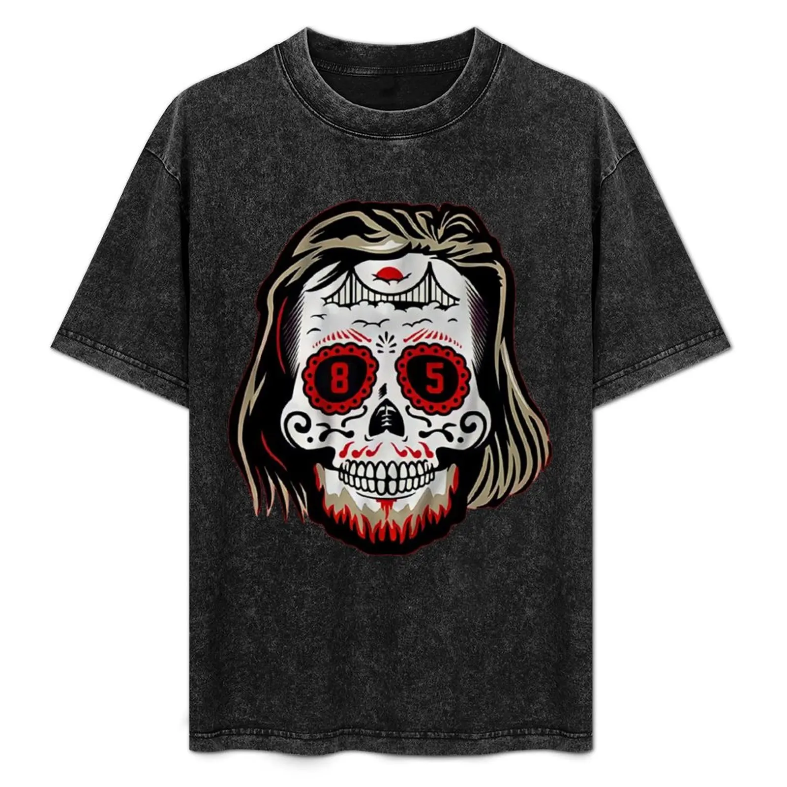 

George Kittle sugar skull T-Shirt Lightweight Basic Short Sleeve Shirt
