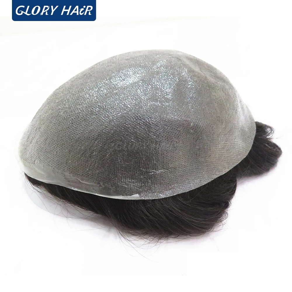 OS21‑NG 0.03mm Super Thin Skin Men Toupee V Loop Human Hair Male Wig Stock Clearance Defective Item,Base May Have Scratches