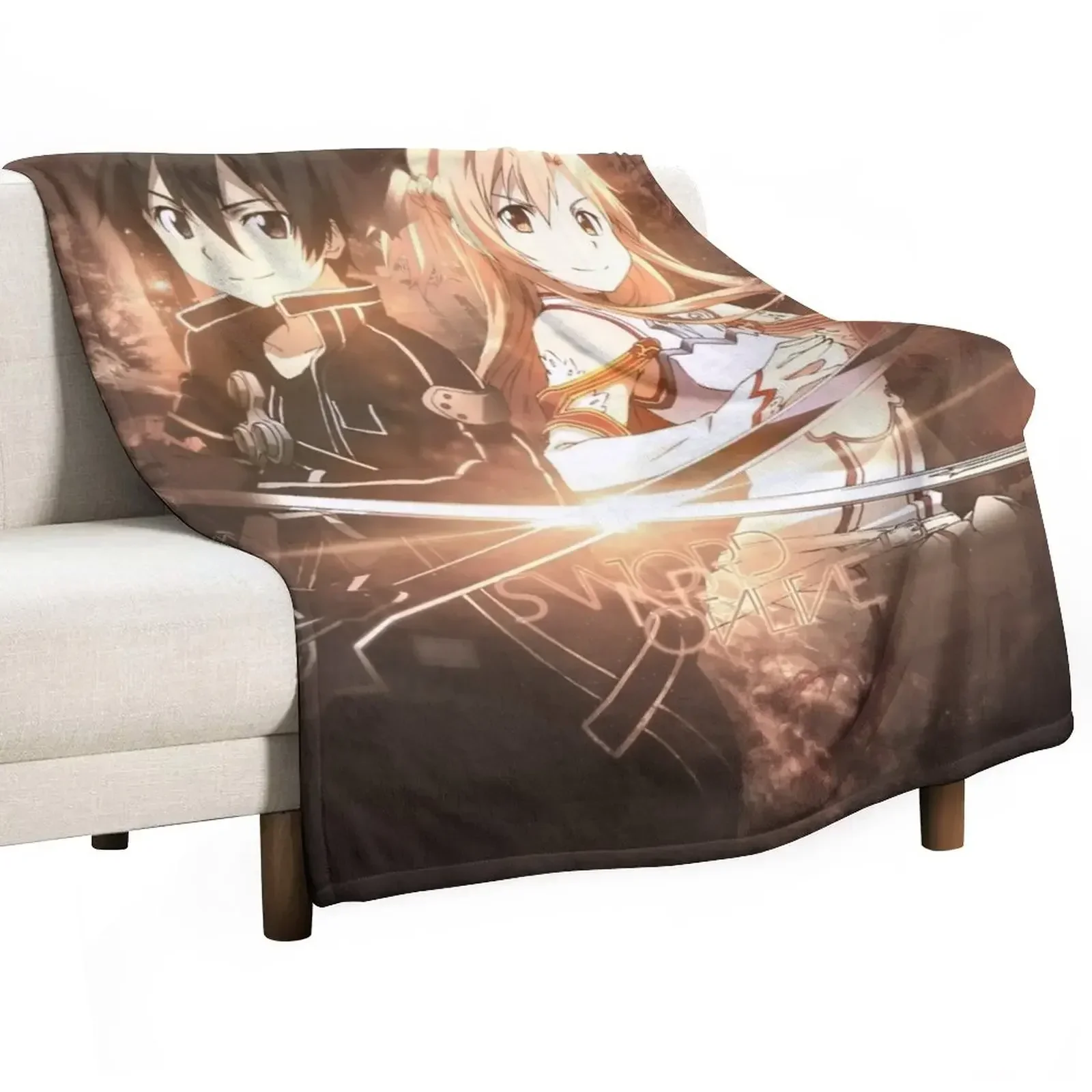 

Sword Art Online 23 Throw Blanket Baby manga Furrys Blankets