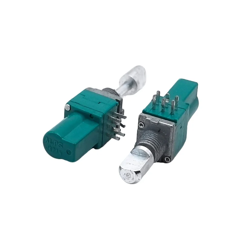 1PCS Japan Double push-pull potentiometer RK097121T00WA mixer switch shaft with lock B503K
