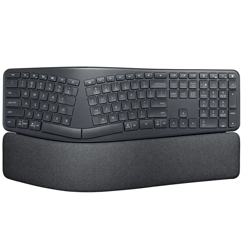 1-Commercial Wireless Bluetooth Ergonomic Keyboard Palm Office