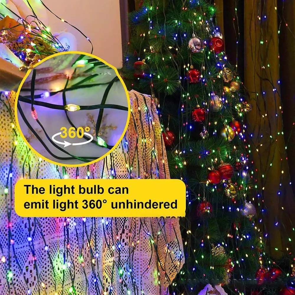 Yard Christmas Tree Decor Lamp USB Party Decoration Bluetooth App Control Fairy Lights LED Light String Star String Light