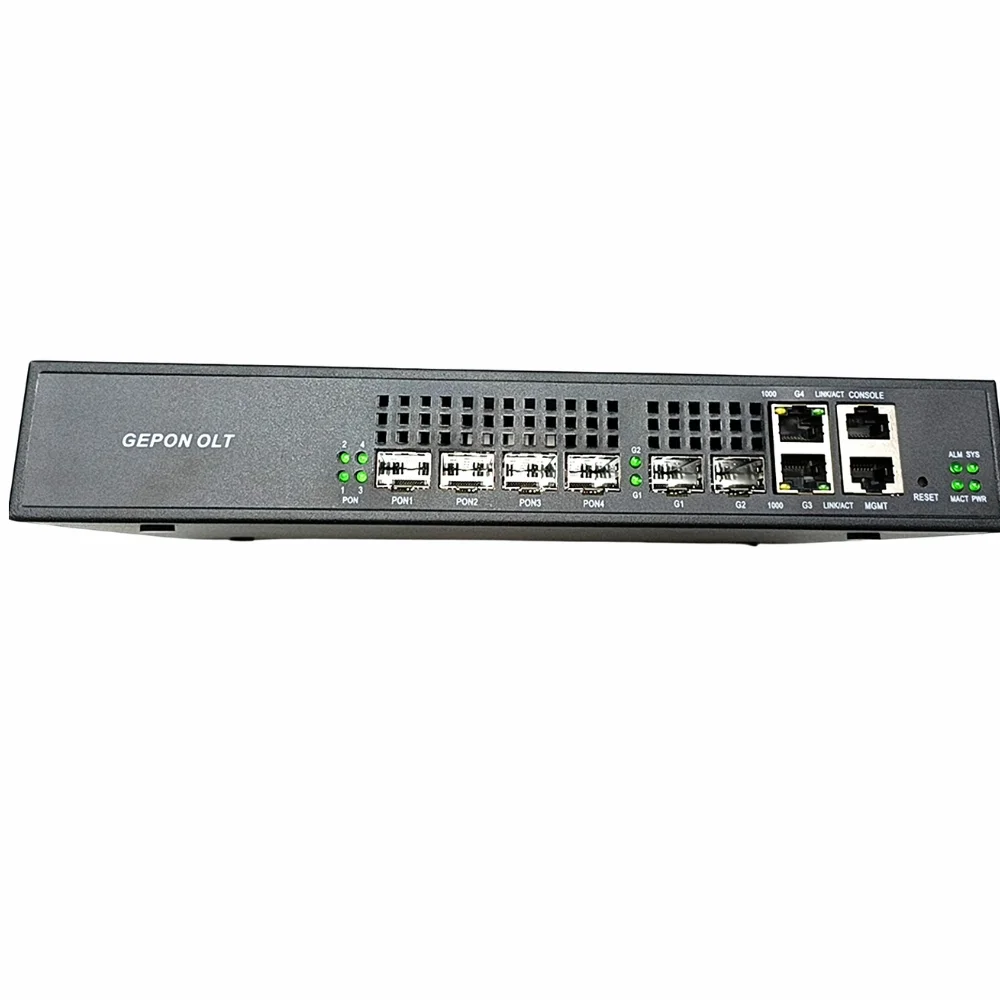 Cabo de remendo ethernet mini 4pon original, 4 portas AC100-240V, fibra óptica olt para uso em rede de fibra