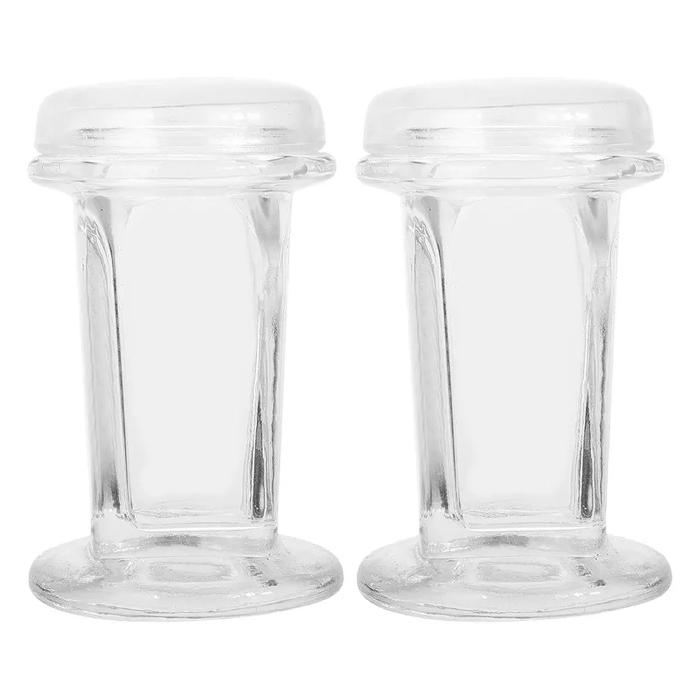 

2Pcs Glass Staining Jar Transparent Slide Tank for Laboratory and Home Use 5-Slide Capacity Staining Container for Microscope