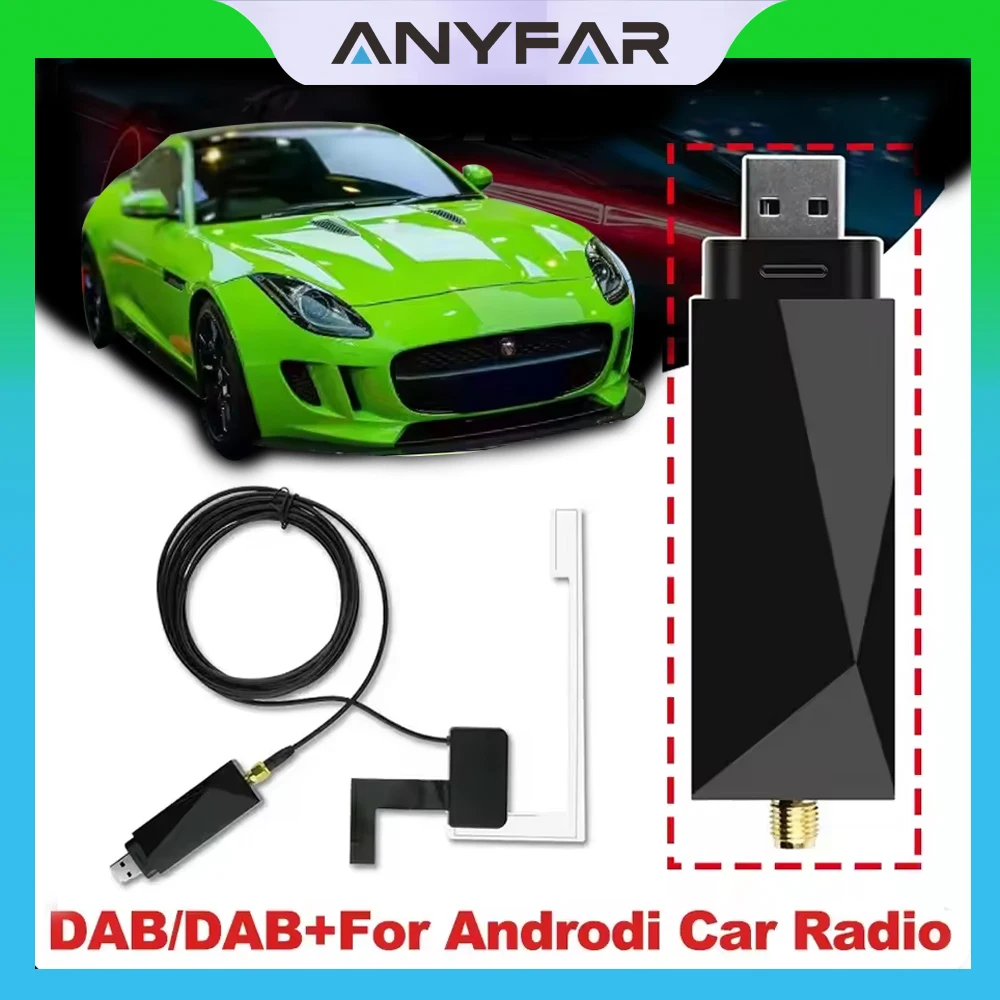 For Universal DAB + Antenna With USB Adapter Android Car Radio GPS Stereo Receiver Player