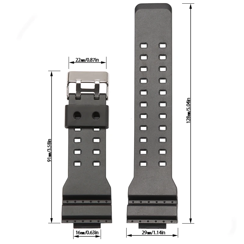 Watch accessories for Casio  G-Shock GA100 GA110 GD120 Mens Sport Watchband Rubber Resin Camouflage Strap