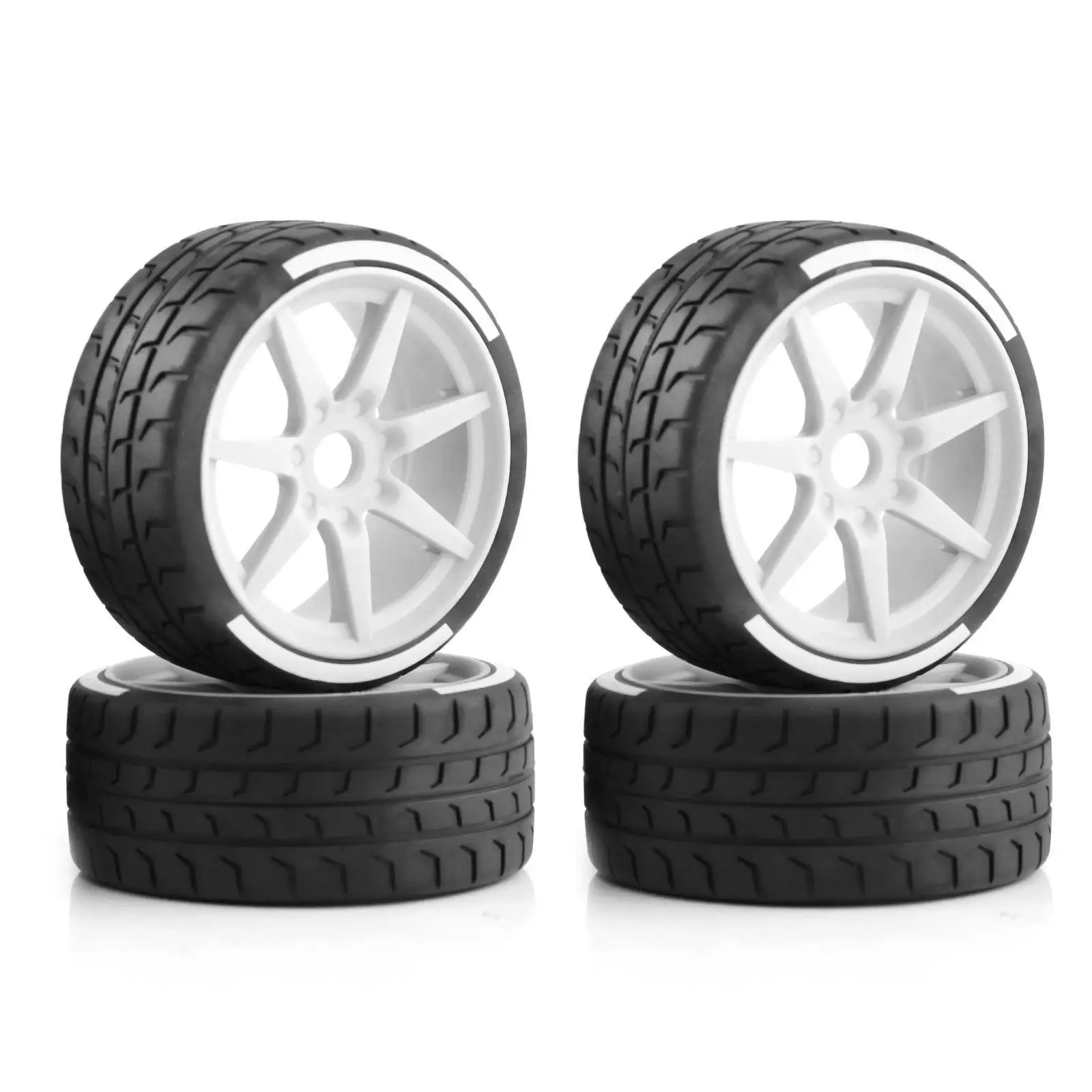 4pcs 42x100mm 42/100 Tire Tyre 17mm Wheel Hex for Arrma 1/7 Infraction Limitless 1/8 HPI WR8 HSP Kyosho Tamiya RC Car Upgrad