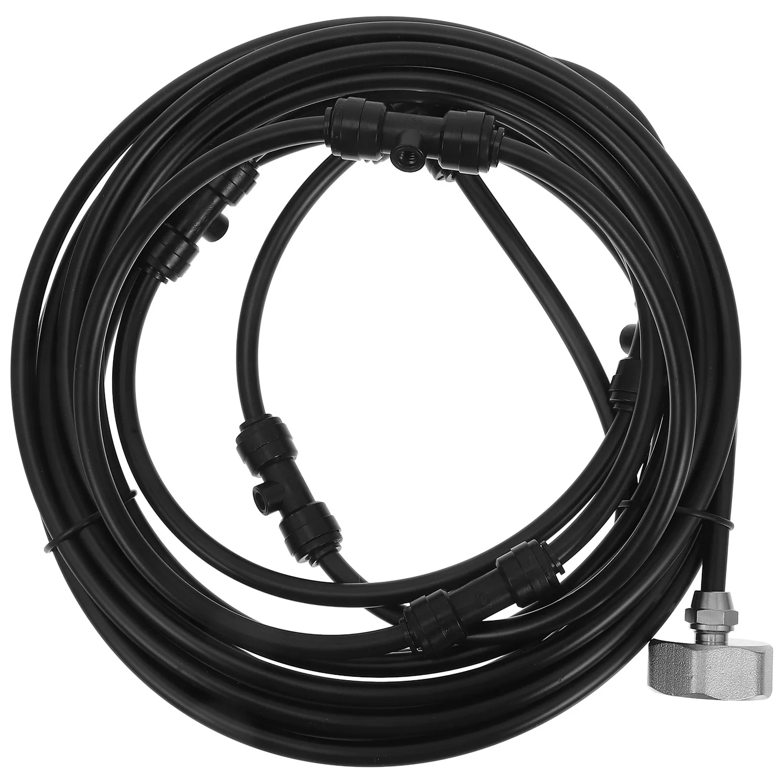 1Set Fan Misting System Outdoor Cooling Kit Mist Nozzle Sprinkler for Patio Pool Barbecue Easy Install Misting Attachment