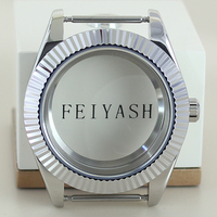 10ATM 39mm 36mm Stainless Steel Watch Case Waterproof For Seiko Nh35 Nh36 Nh34 Nh38 Miyota 8215 Movement Sapphire Glass Datejust