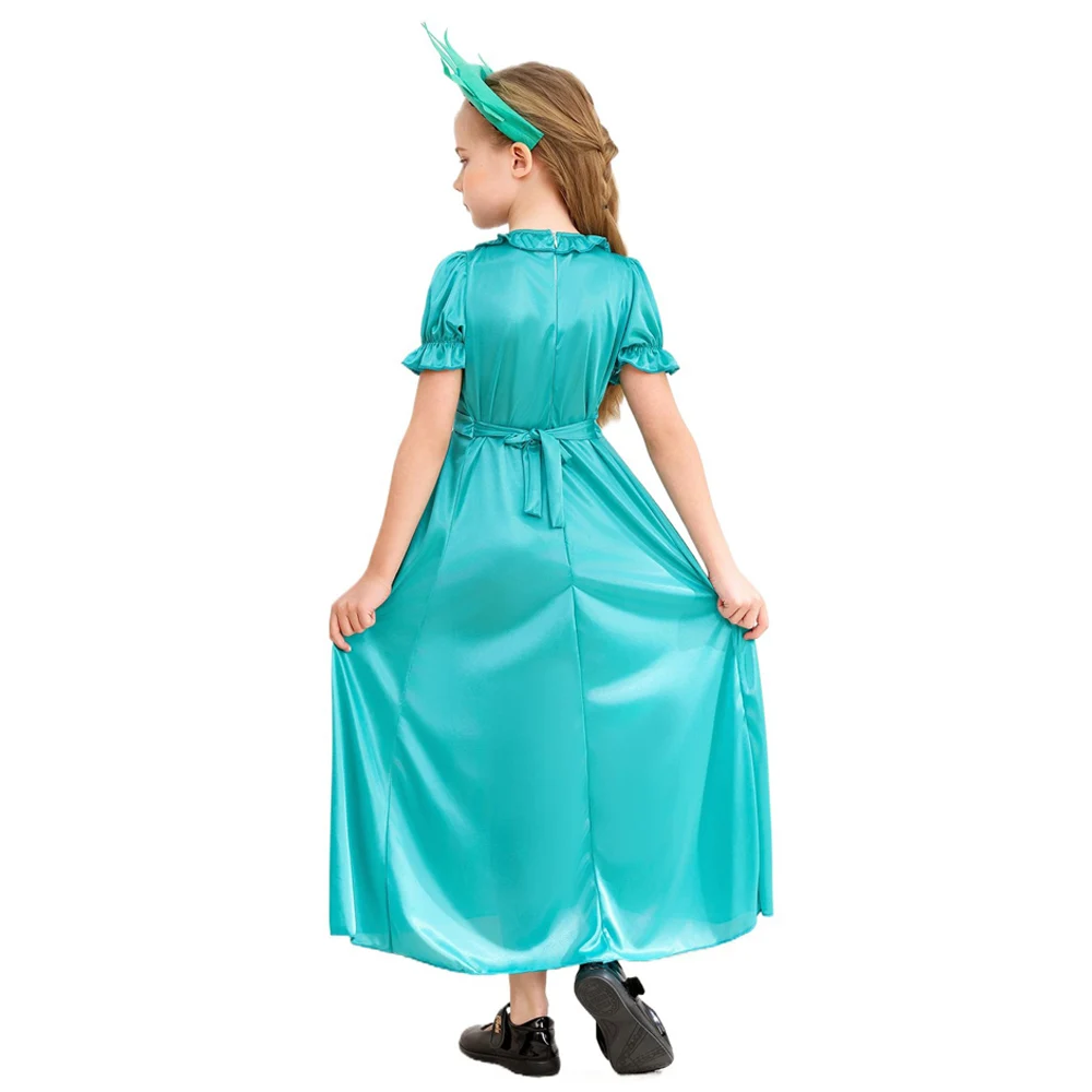 Sexy American Statue Of Liberty Queen Cosplay Dress Halloween Purim Party Adult Child Ancient Greek Roman Goddess Fancy Costume