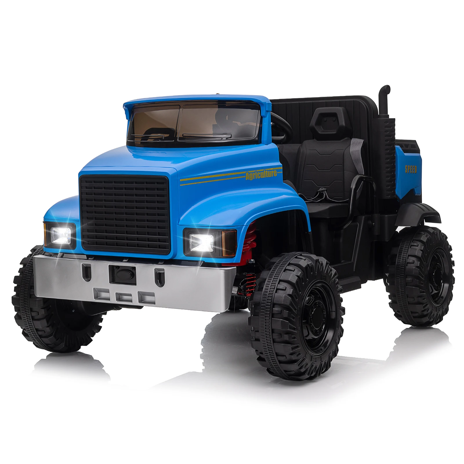 Kids Ride On Car,24V 4WD Baby Car with Remote Control,2 Seater Electric Utv Vehicles with 4x200W Motors,Dump Bed,3 Speeds