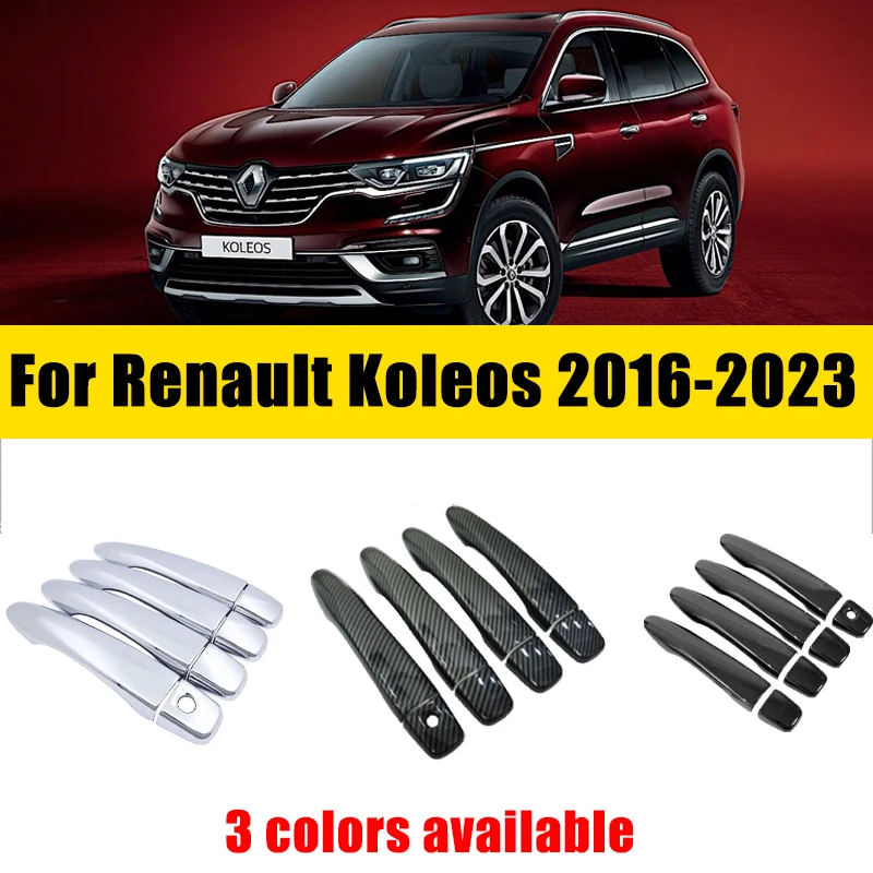 

Door Handle Cover Trim Chrome For Renault Koleos Samsung QM6 HC 2016-2023 2017 2018 2019 Anti-scratch Luxurious Car Accessories