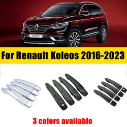 Door Handle Cover Trim Chrome For Renault Koleos Samsung QM6 HC 2016-2023 2017 2018 2019 Anti-scratch Luxurious Car Accessories