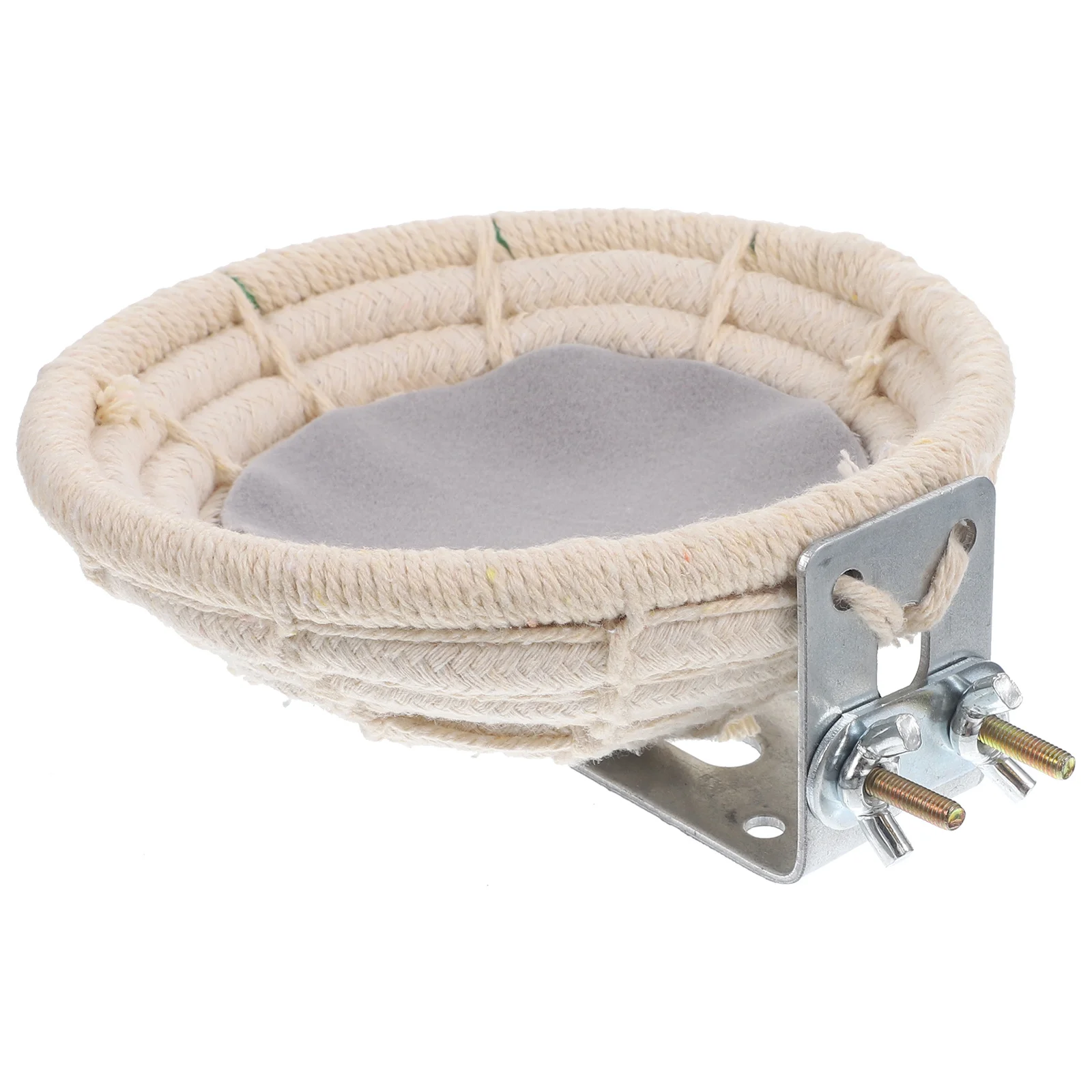 

1Pcs Hand-Woven Hemp Rope Bird Nest Natural Cotton Breeding House Stress Relief Resting Pad for Serinus Canary Bird Supplies