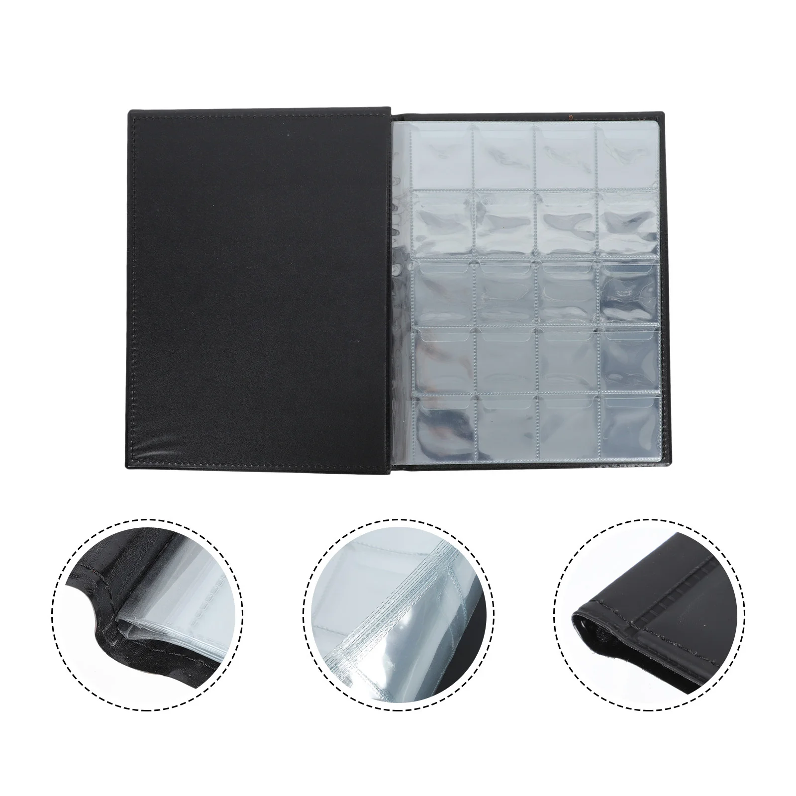 

200 Grids Coin Collection Album For Silver Coins Storage Book Transparent Holder Case Soft Plastic Organizer Safe Box