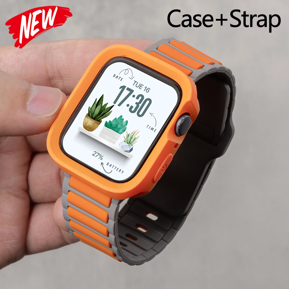 NEU Für Apple Watch 49 42 44 46 45MM Silikonhülle+Armband für Iwatch Series 11 10 9 8 7 6 SE3 Sturzsichere Schutzhülle Sportarmband