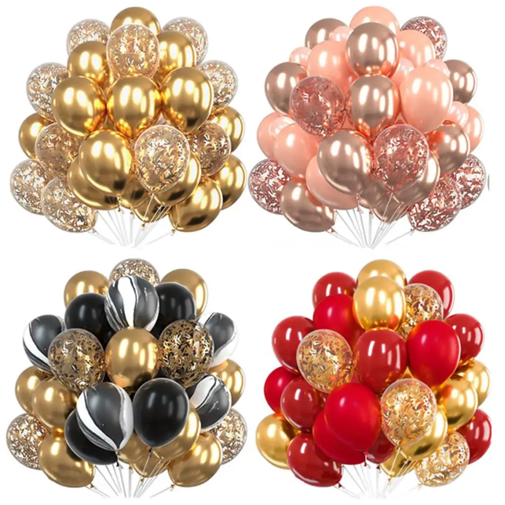 

30pcs Latex Decorative Balloons Sequin Confetti Balloons For Birthday Wedding Valentines Day Festa Decoration Party Supplies