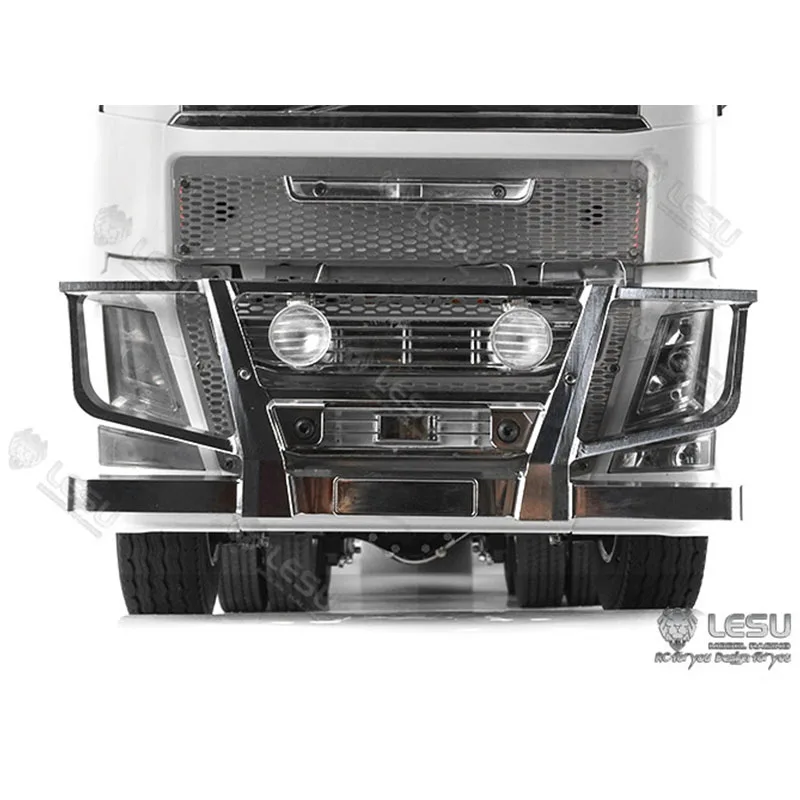 LESU Metal anti-collision front bumper G-6249-C for Tamiya FH16 1/14 RC tractor truck model toy upgrade modification DIY parts