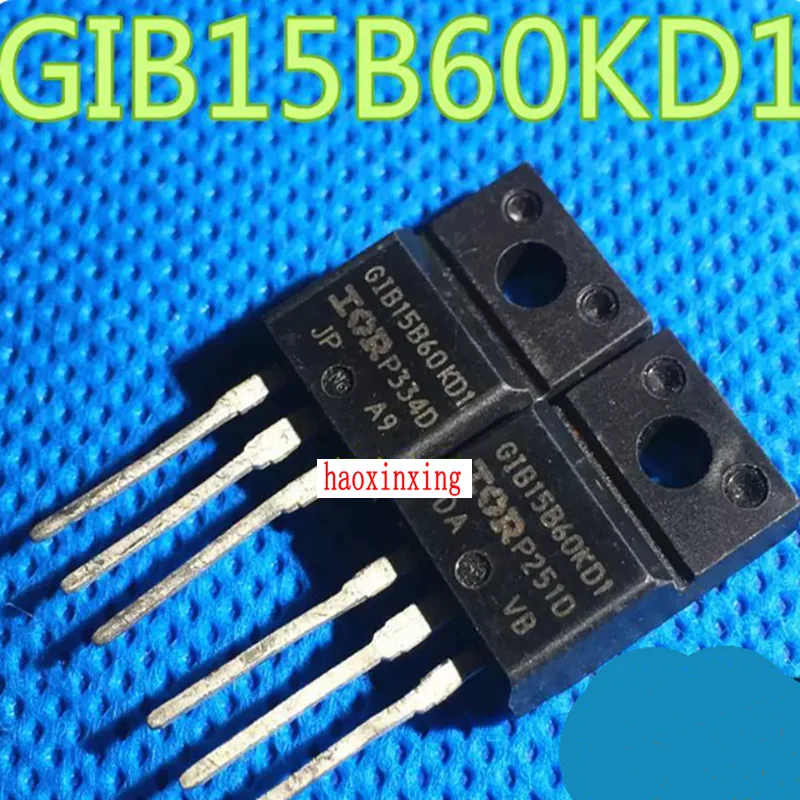 5PCS-20PCS IRGIB15B60KD1 TO220F GIB15B60KD1  IGBT 600V 19, used for motor control, power supplies, inverters, and more