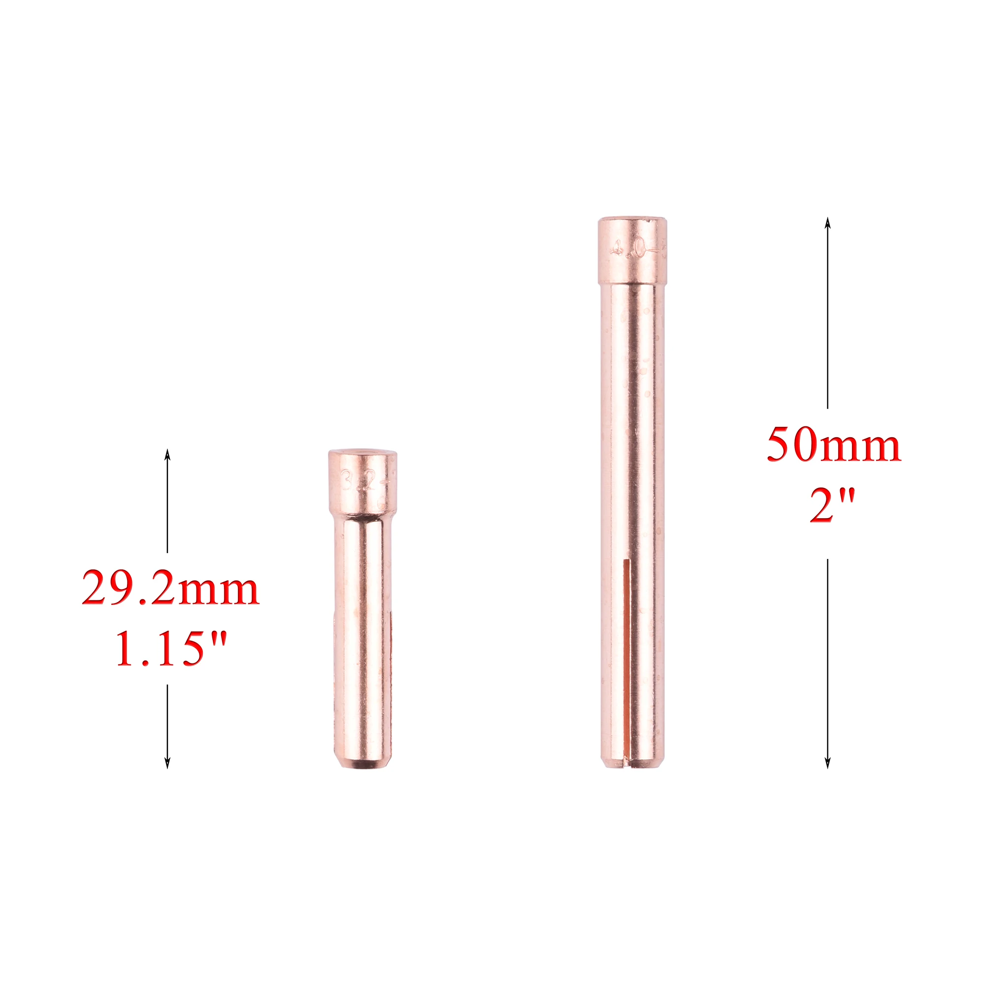 5/10PCs 1.0/1.6/2.4/3.2/4.0mm TIG Collet 10N22S 10N23S 10N24S 10N25S 10N22 10N23 10N24 10N25 For WP17/18/26 Welding Torch Kit