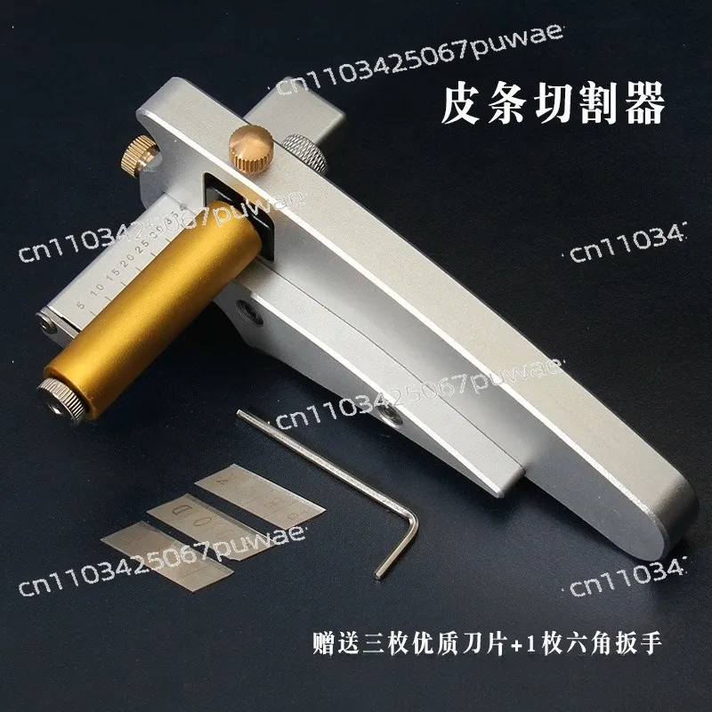DIY Leather Belt Cutter Leather Strip Cutting Tool with Adjustable Thickness for Leather Craft Working