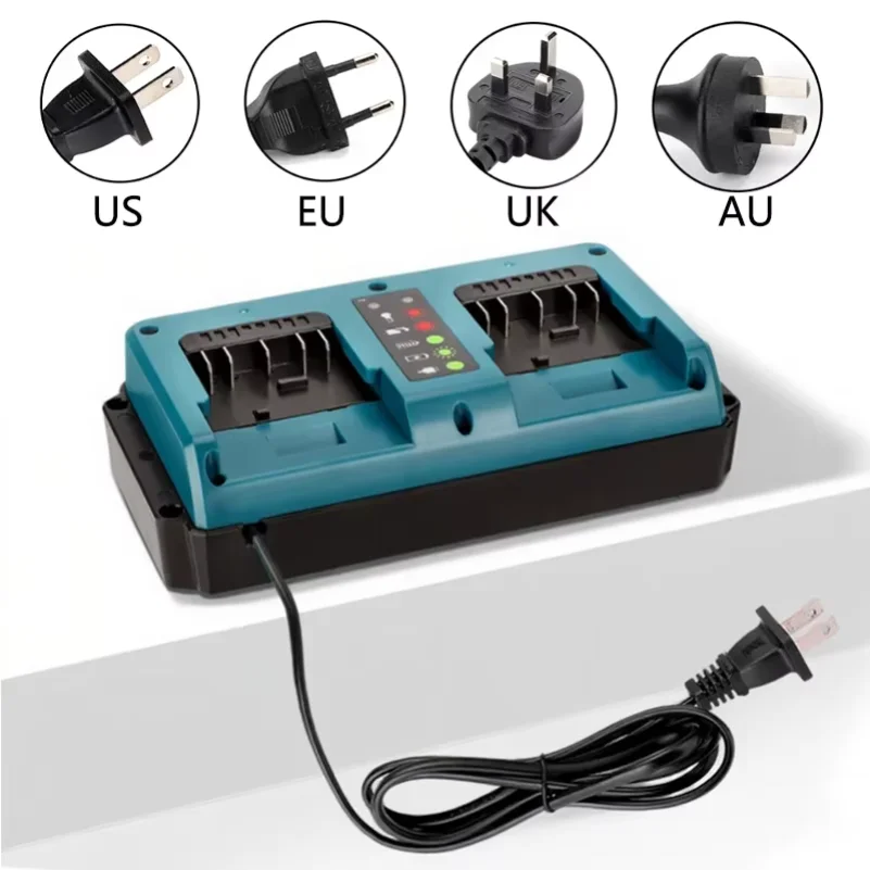 For Bosch Dual-Port Replacement Charger For Bosch 18V 20V Li-ion Battery Fast Charger EU/US/UK/AU/Plug Charging Tool