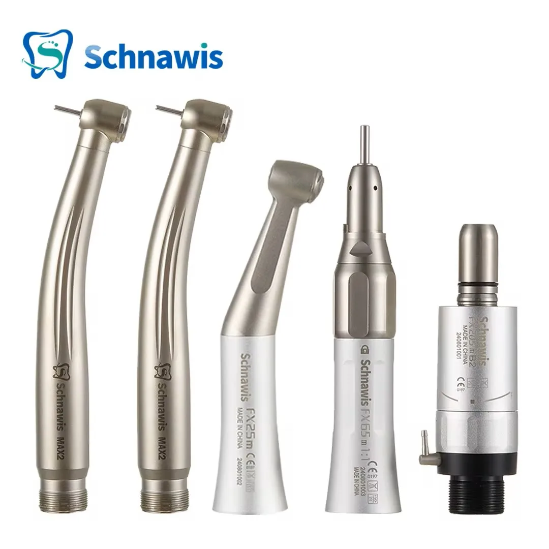 Dental 1:1 Contra Angle Low Speed Direct Drive Handpiece FX Set 500LG DynaLED Turbine Handpiece Pana-Max2 Turbine Handpiece