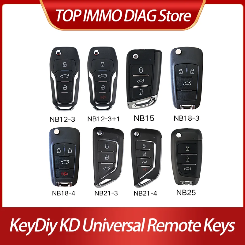 

10 шт. KeyDiy KD NB серии Универсальный дистанционный ключ NB12-3 NB12-3+1 NB15 NB18-3 NB18-4 NB21-3 NB21-4 NB25 ID46/47 KD900/KD MINI/X2/X4
