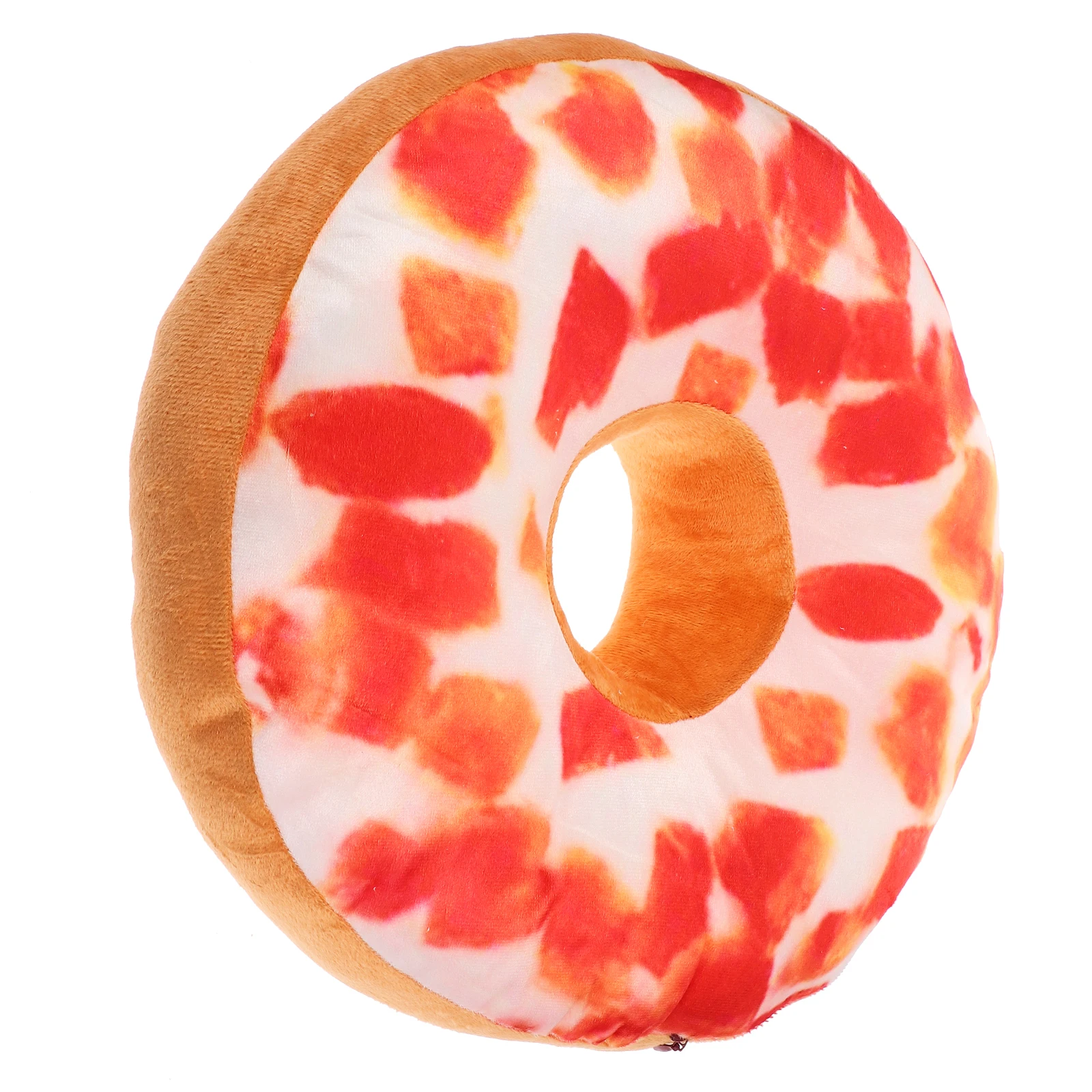 

Realistic Chocolate Donut Pillow 3D Simulation Office Nap Lumbar Support Seat Cushion Decorative Throw Sofa Couch