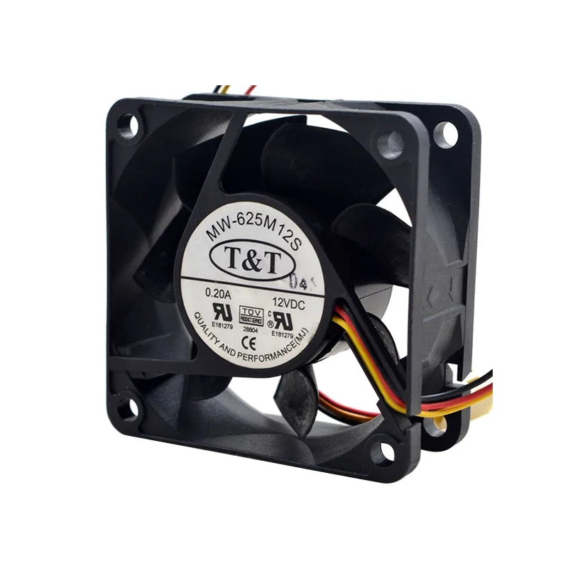 

НОВЫЙ ОРИГИНАЛЬНЫЙ MW-625M12S 12 В 0,20 А 6025 60*60*25 мм Радиатор охлаждающего вентилятора