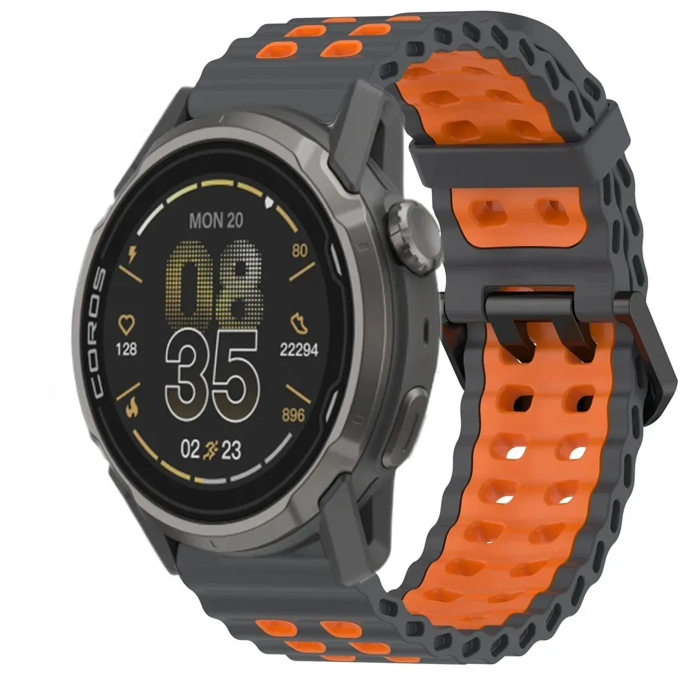 Силиконовый ремешок Ocean 22 мм для COROS APEX 4 42 мм/PACE 3 Suunto Vertical 2/Race 2, удобный браслет для часов CMF 3-2-1 Pro Band