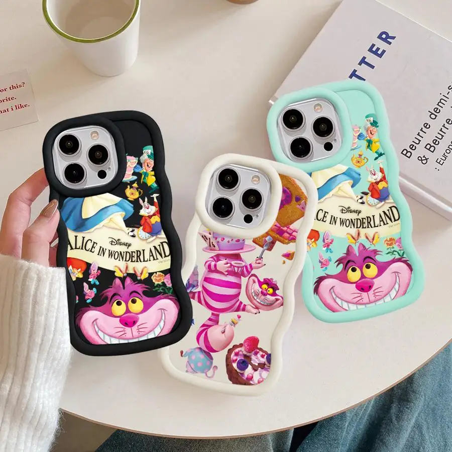 Alice In Wonderland Cheshire Cat Phone Case for Apple iPhone 11 16 13 15 12 14 Pro Max 7 XR X XS 13 12 Mini 14 Plus 8 Cover