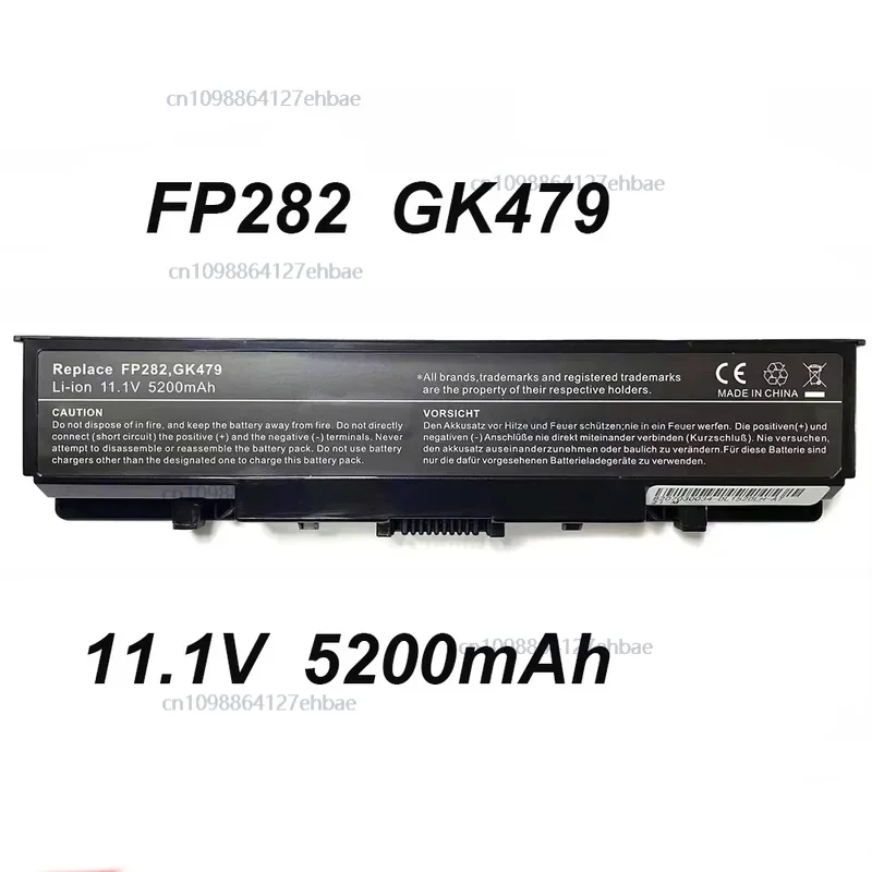 

FP282 GK479 11,1 В 5200 мАч Аккумулятор для ноутбука Dell Inspiron 1720 1520 1521 1720 1721 Vostro 1500 1700 Series NotebookFast
