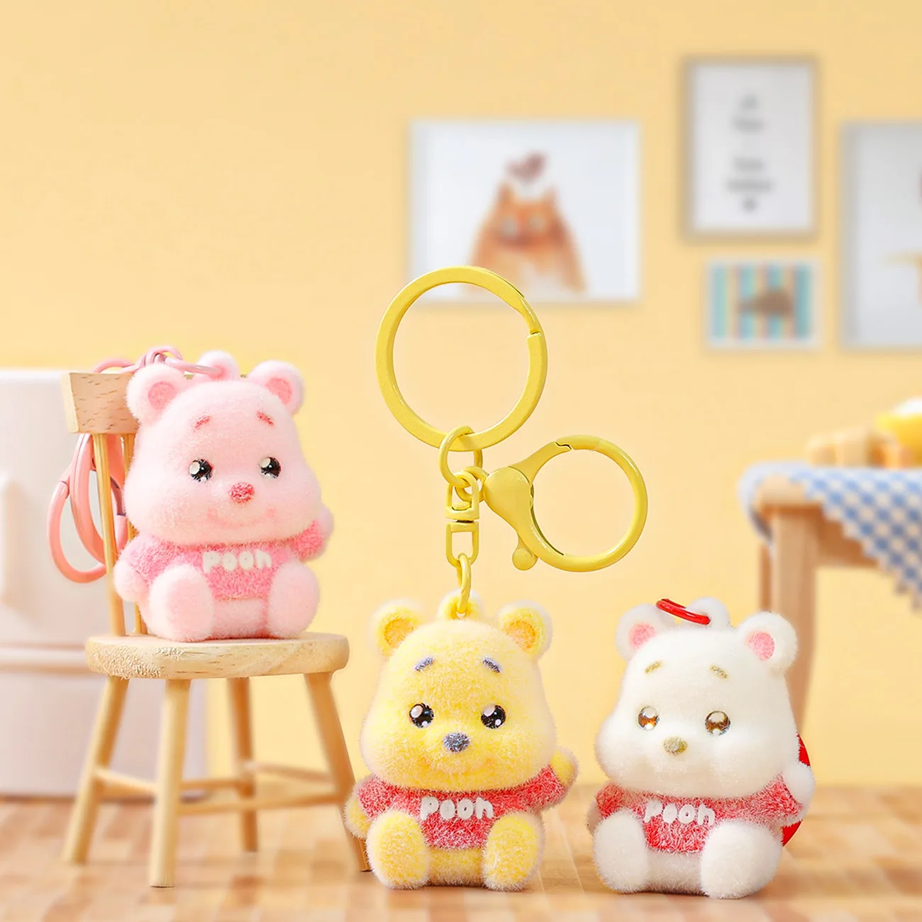 

1PCSCute bear keychain small pendant keychain creative small gift