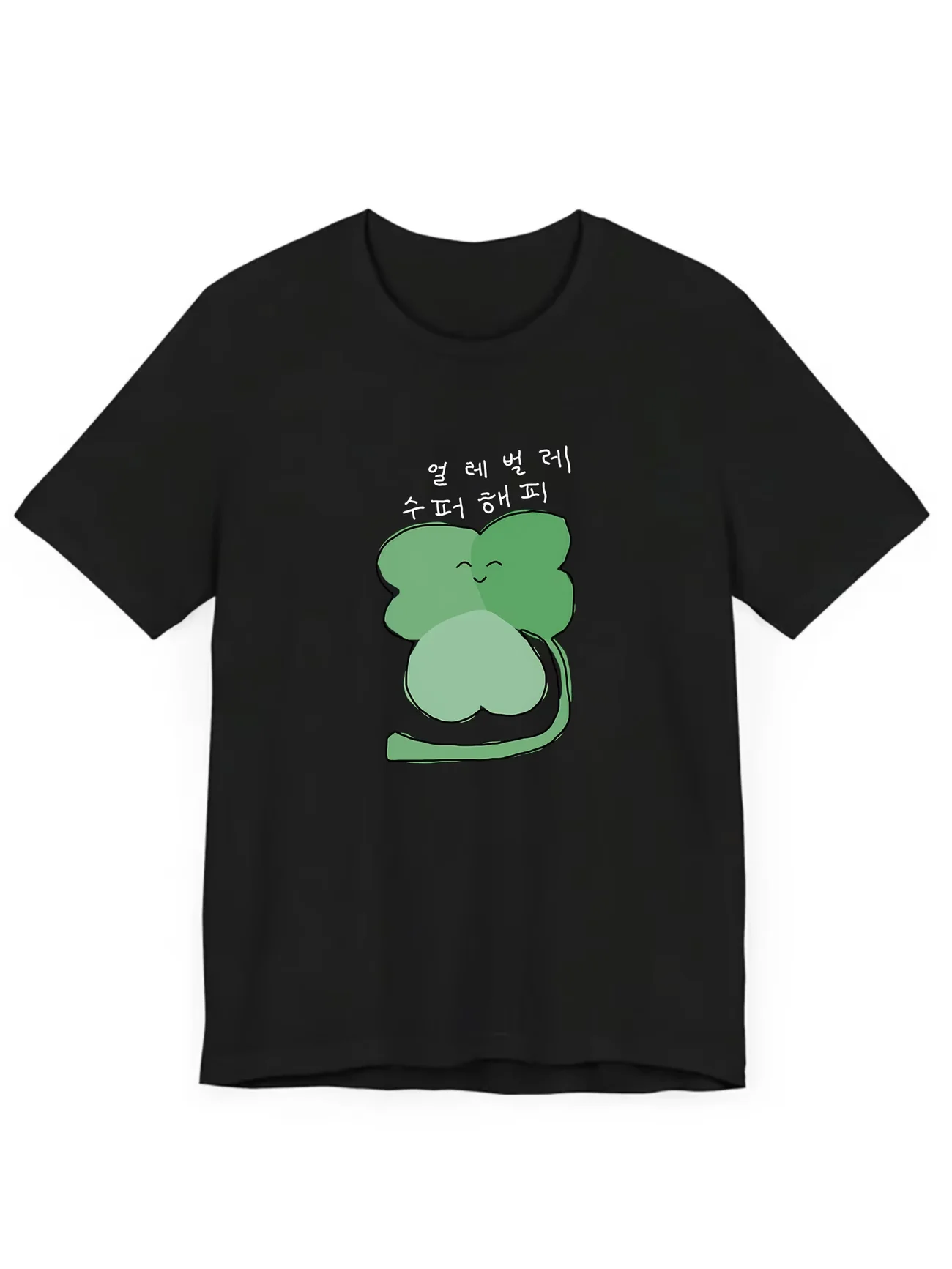 Lucky Clover Graphic T Shirt Women  Summer Casual Short Sleeve Crew Neck Loose Tee Korean Letter Print Harajuku Kawaii Top