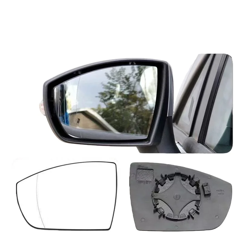 For Ford Escape 2013-2019 Kuga II Car Side Mirrors Heated Blind Spot Warning Side Mirror Glass Auto Replace Convex Wing Rear