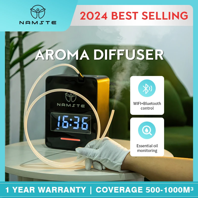 Colorgul LED 조명이 있는 Tuya 스마트 가습기, 와이파이 아로마 디퓨저 타이머, 무선 제어, 알렉사 구글 홈과 호환 가능