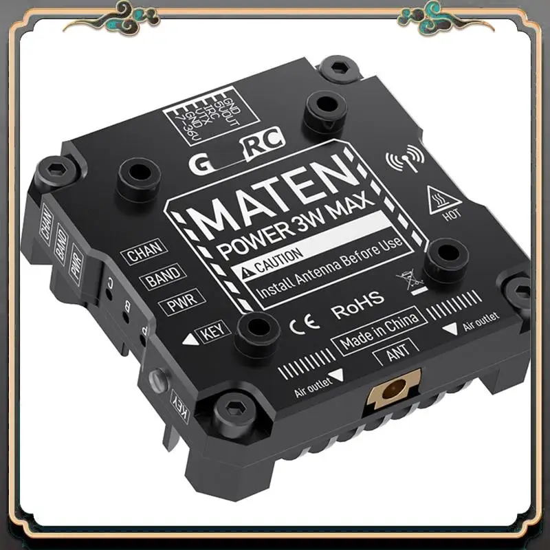 ASMA-For GEPRC MATEN 5.8G 3W VTX PRO 3000Mw 80CH Video Transmitter DC7-36V Built In Mic For FPV Long Range Racing Drone