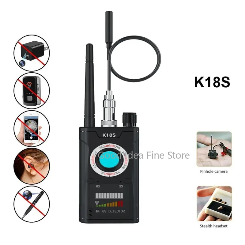 

K18S Reverse Camera Detector GSM Audio Error Finder GPS Signal Scanner Upgrade RF Tracker Detect