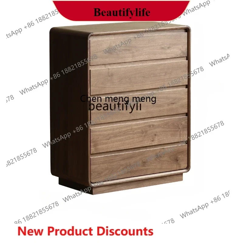 

G153 Solid Wood Chest of Drawers Locker Five-Bucket Cabinet Nordic Storage Cabinet Side Cabinet Modern Minimalist furniture