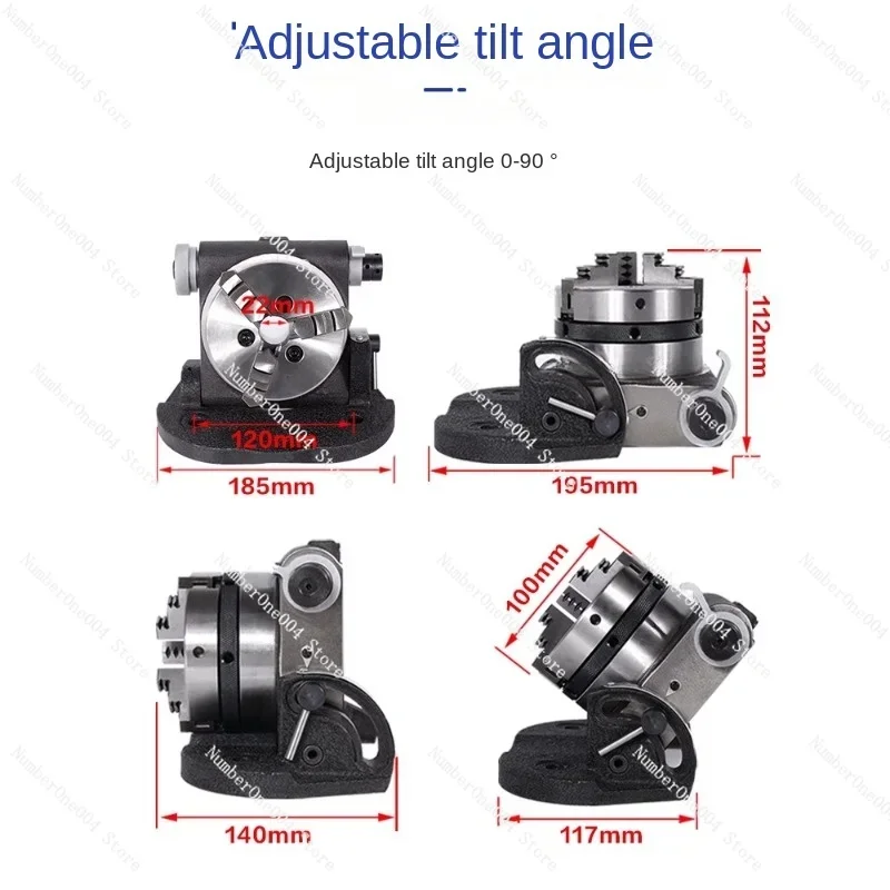 Precision Universal Indexing Disc Milling Machine Vertical and Horizontal Dual-purpose Inclined Manual Quick Indexer