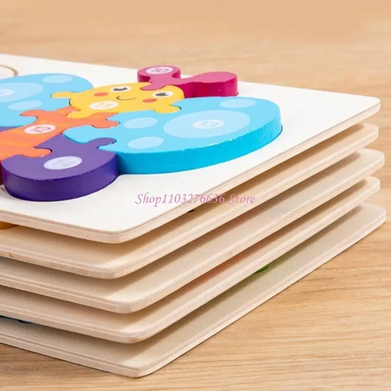 

R6FD головоломка с привязкой для животных, обучающая игрушка для роста и развития детей начальной школы