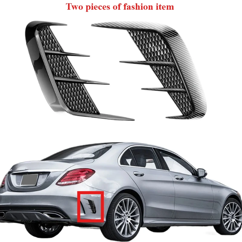 Pair Multipurpose Carbon Fibre Car Shark Gills Emulation Vent Side Air Inlet Hood Decoration Vehicle air outlet Car Body Sticker